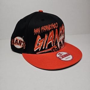 San Francisco Giants New Era 9Fifty MLB Baseball Black/Orange Snapback Hat Cap